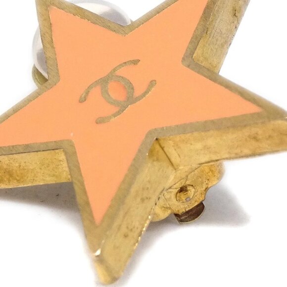 Chanel Star Earrings Clip-On Pink 01P 194577 - Picture 2 of 4